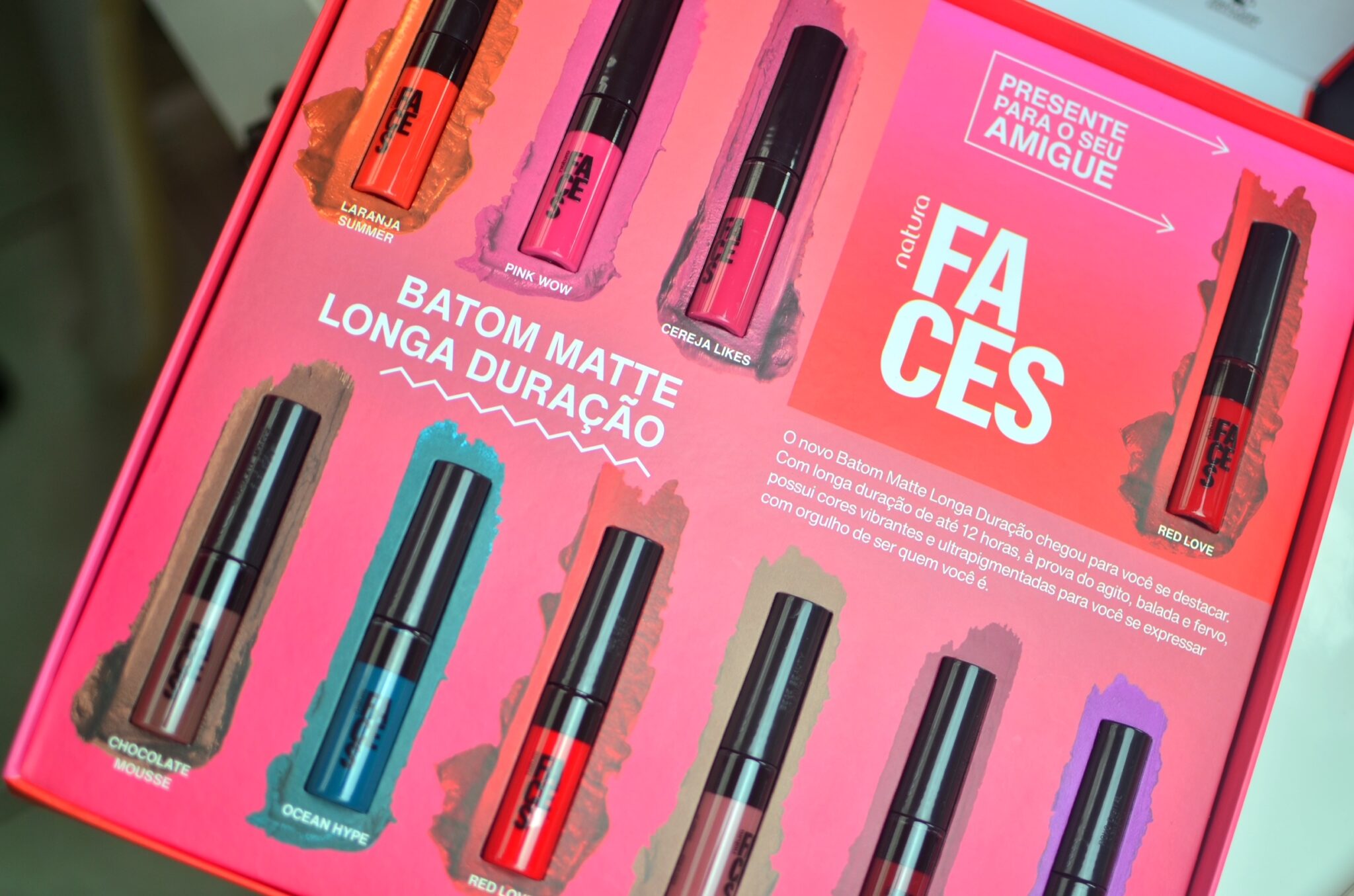 Tudo sobre o Batom Matte Longa duração da linha Natura Faces